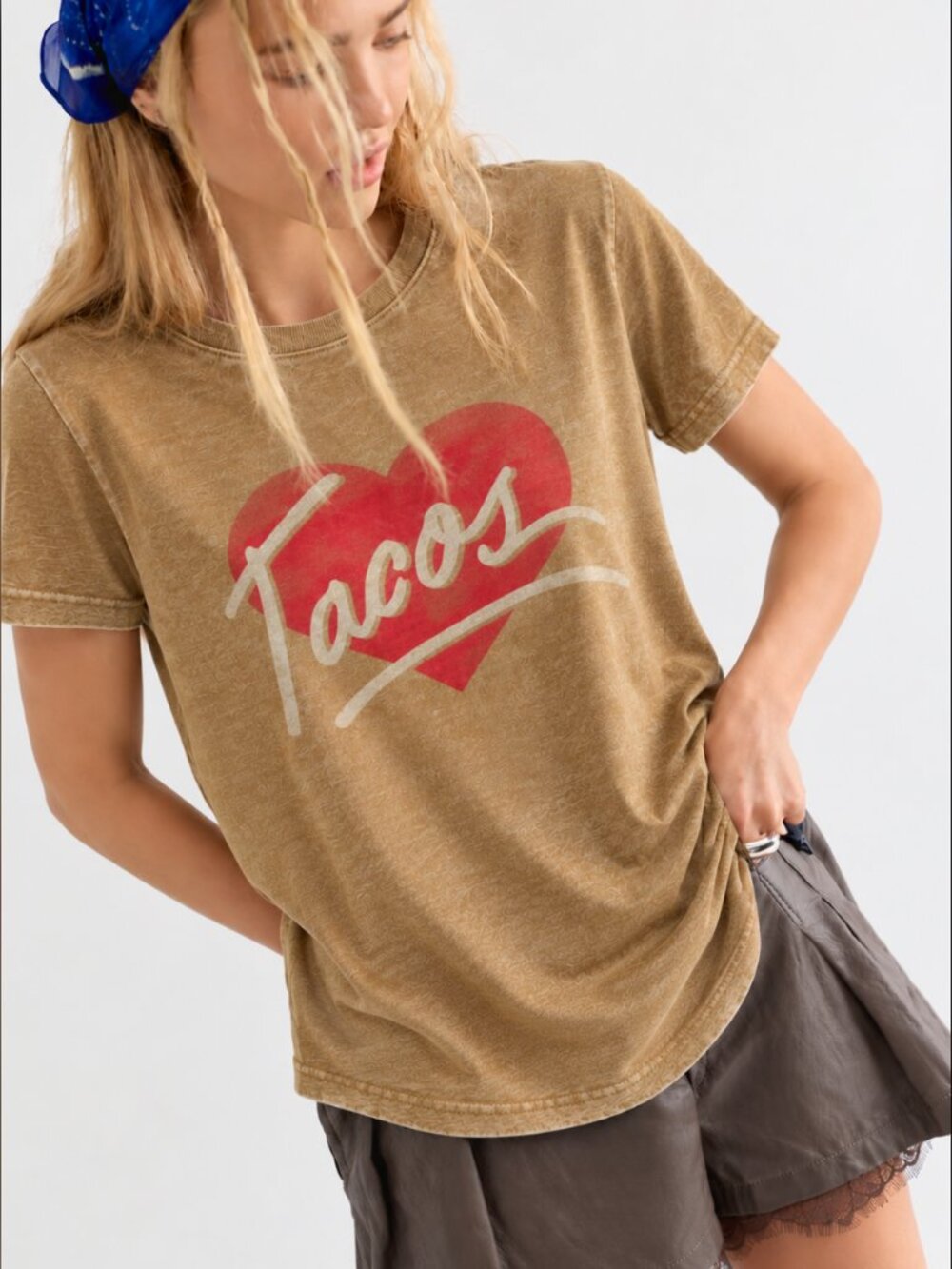 LUCKY BRAND TACOS SLUB COTTON TEE